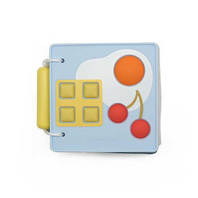 Children's book with colorful illustrations on a white background