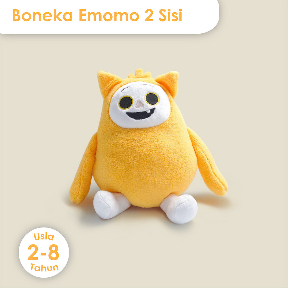 Boneka Emomo + Buku Menemukan Emomo