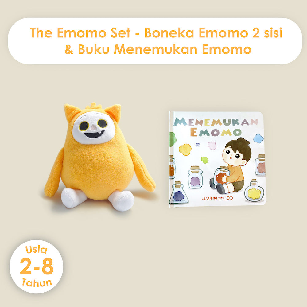 Boneka Emomo + Buku Menemukan Emomo