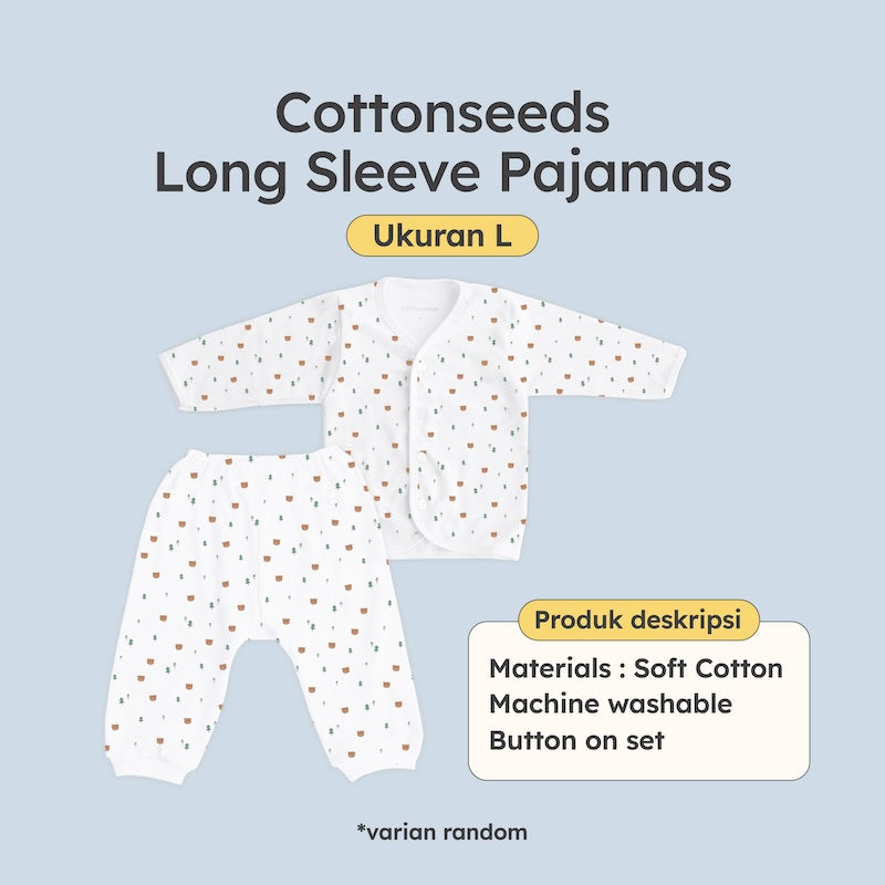 Cottonseeds Long Sleeves Pajamas L