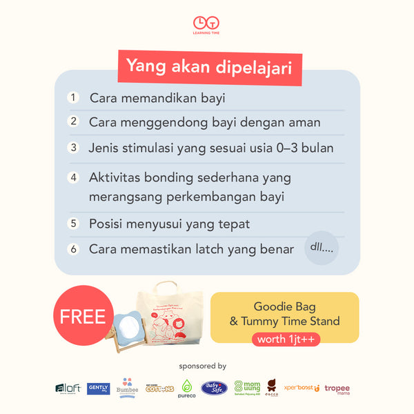 Parents-To-Be Essentials Class: Kelas Persiapan Newborn Care, Stimulasi Dini & Menyusui Bersama Ahli